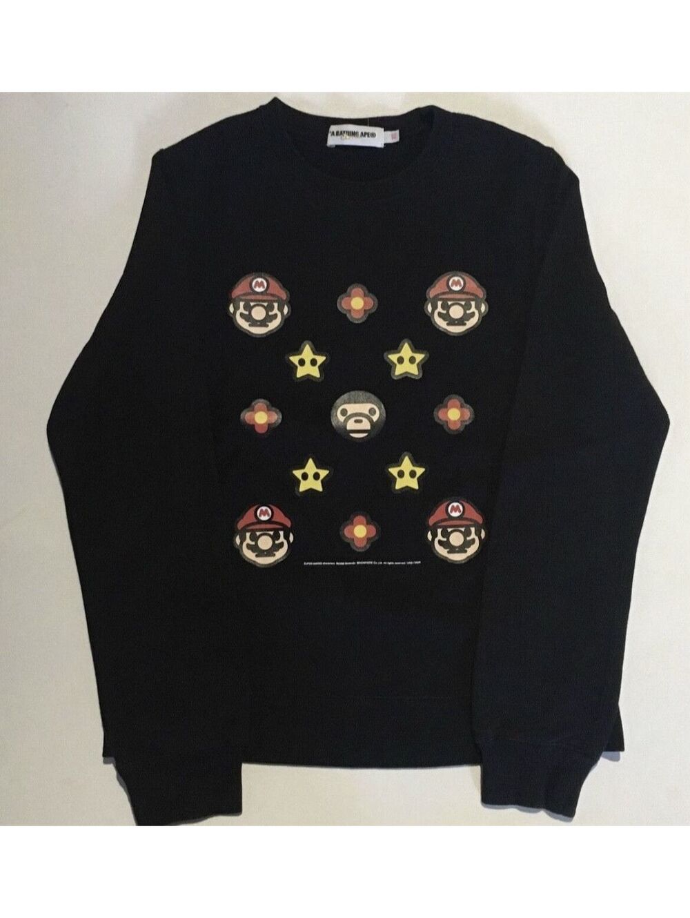 Bape Baby Milo Mario crew neck sweatshirt